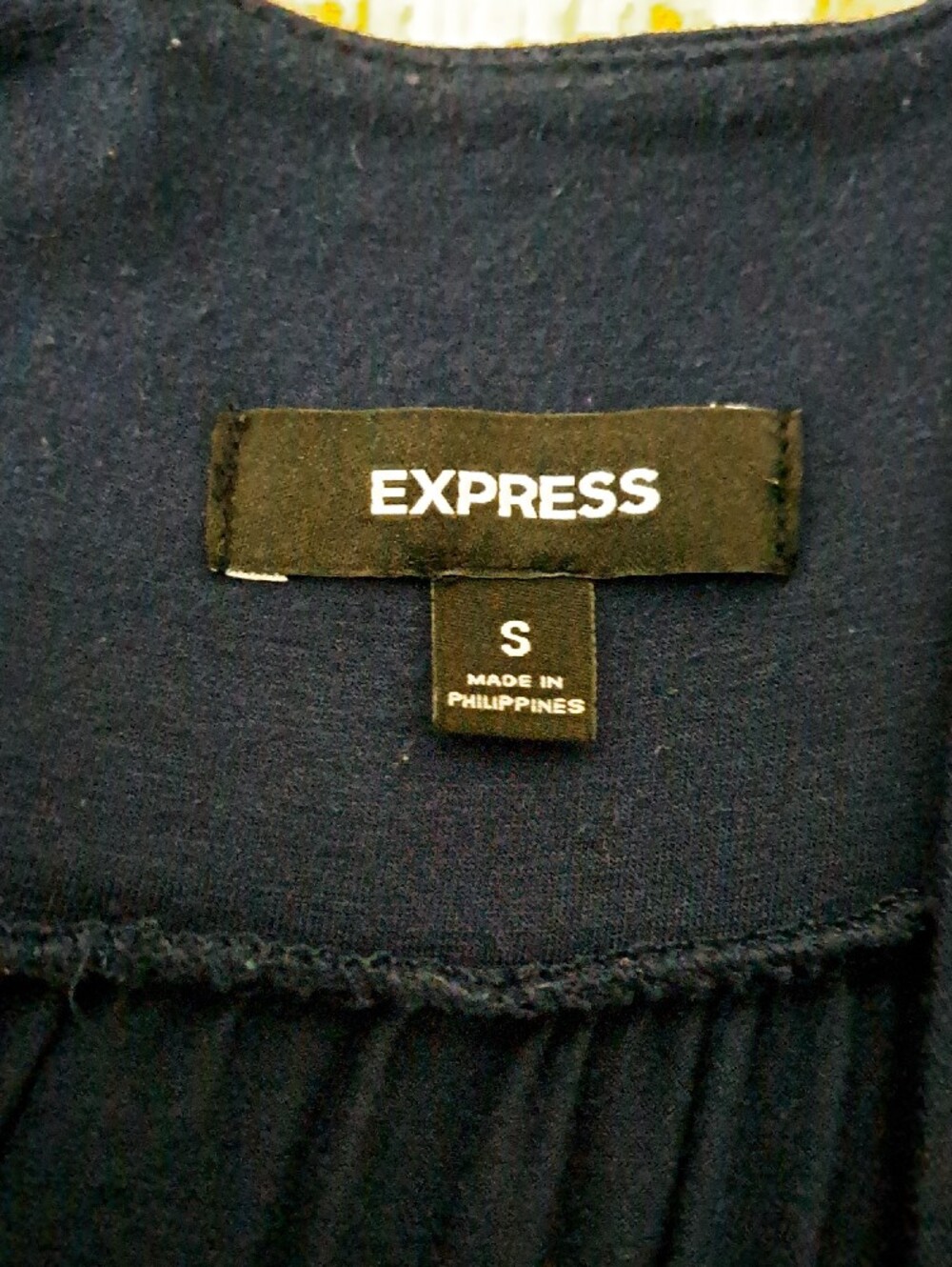 Express Navy Twist-Knot Midi Dress - Picture 11 of 12